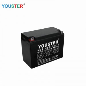 Producción de batería de ácido de plomo Ciclo profundo AGM 12V55AH baterías 12V 55AH Batería de almacenamiento